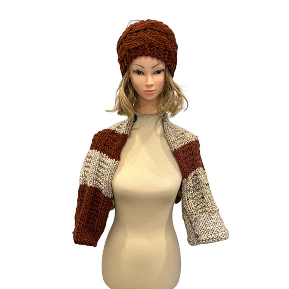 Handmade Knit Headband and Scarf - Picture 8 of 9